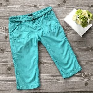 Express Belted Capri Pants
